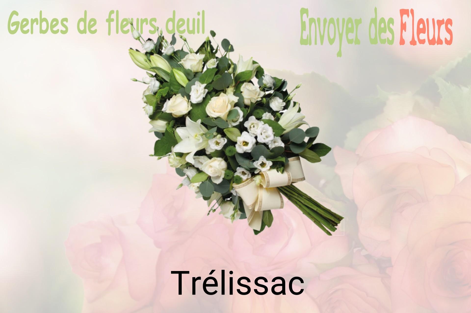 Gerbe de fleurs de deuil livrée à Trélissac